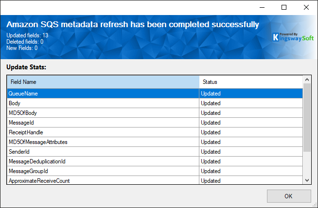 SSIS Amazon SQS Destination - Add Button